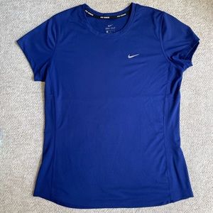 Nike Dri-FIT Short Sleeve Tee in Royal Blue